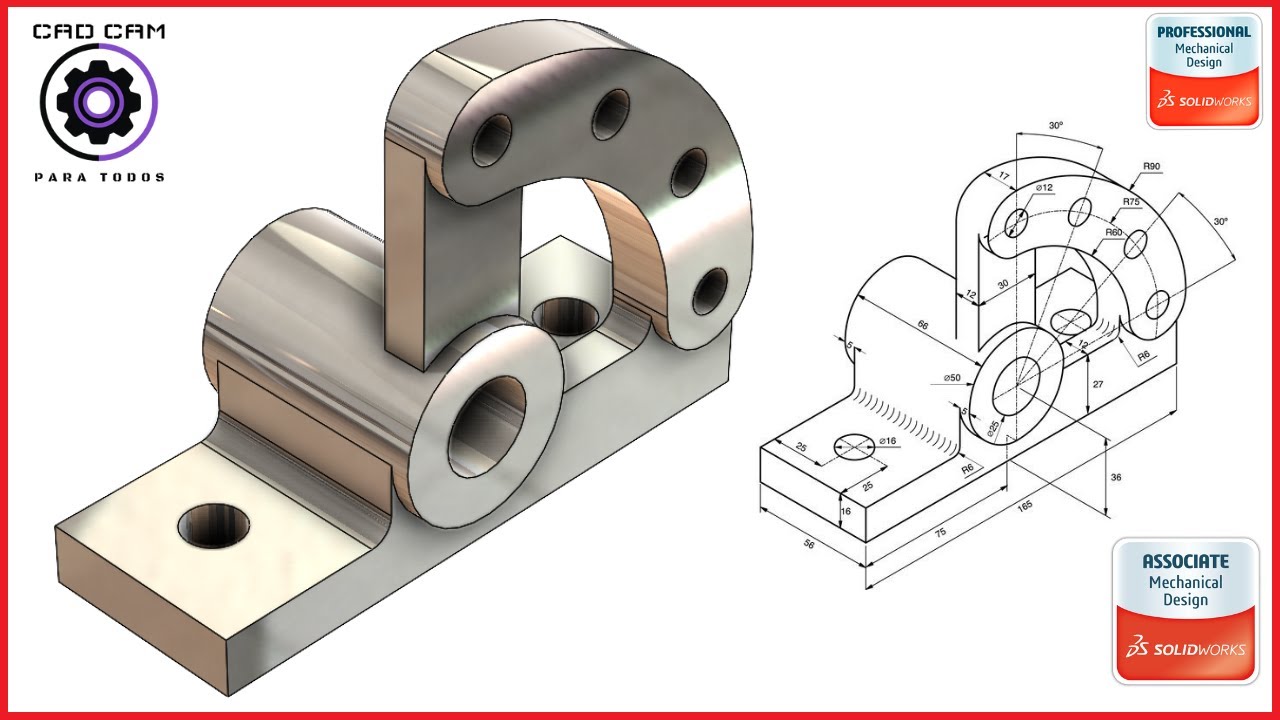 ✔Practicar piezas en SOLIDWORKS tutorial 2021