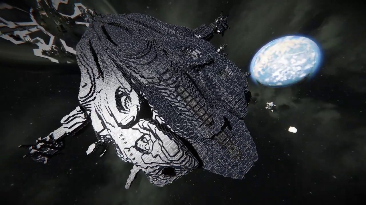Space Engineers: Stargate - Wraith ZPM Super Hive vs. Atlantis City Ship