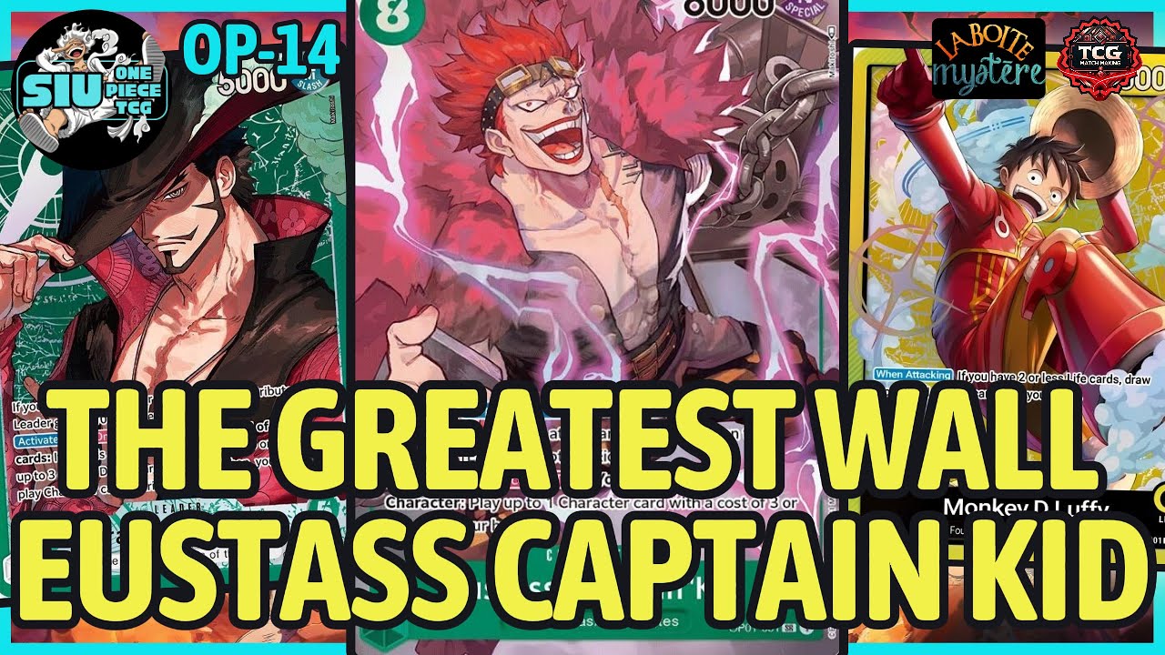 THE GREATEST WALL EUSTASS CAPTAIN KID - OP14-EB04 🟢 Mihawk VS. 🟡 ST29 Luffy 🎮 GAMEPLAY