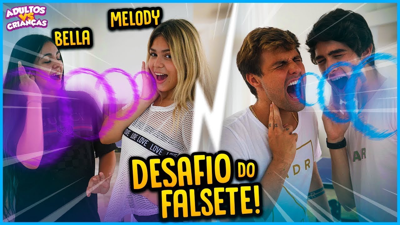 ADULTOS VS CRIANÇAS: DESAFIO DO FALSETE!! [ REZENDE EVIL ]
