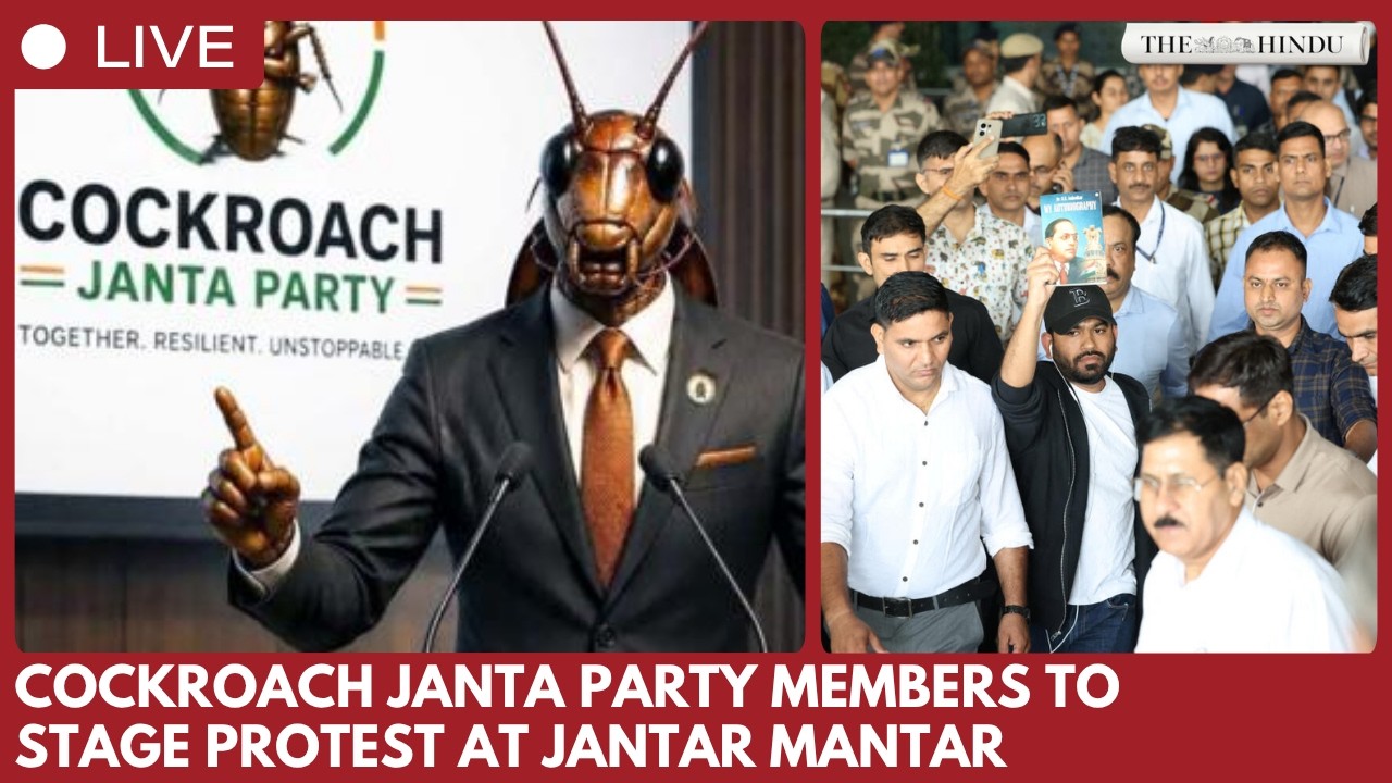 Cockroach Janta Party members to stage protest at Jantar Mantar in New Delhi