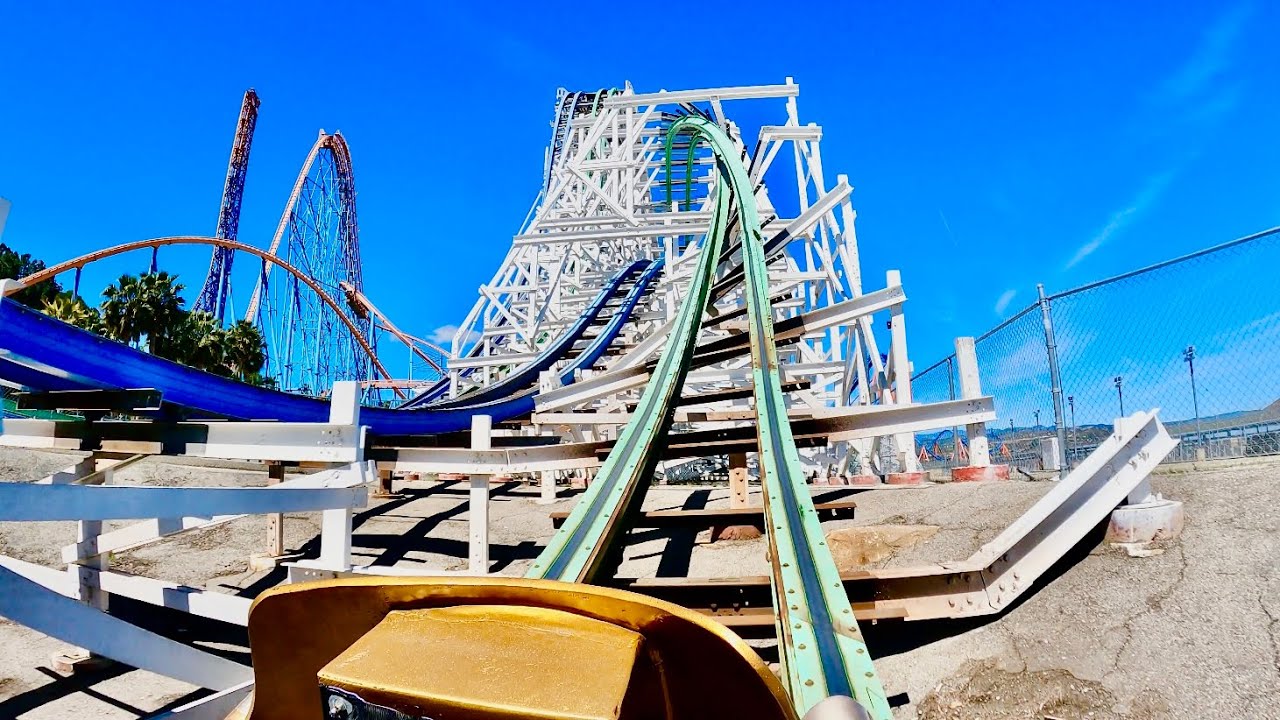 Twisted Colossus HYBRID Roller Coaster 4K POV! | Six Flags Magic Mountain California [No Copyright]