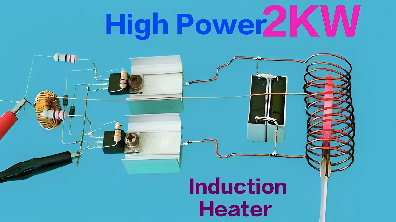 I Built A DIY 12V Induction Heater | How to Make an induction heater using few components