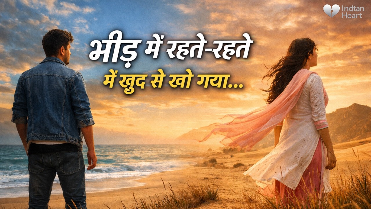 भीड़ में रहते-रहते मैं खुद से खो गया 💔 | Heart Touching Sad Song | Emotional Hindi Song | Heart Song