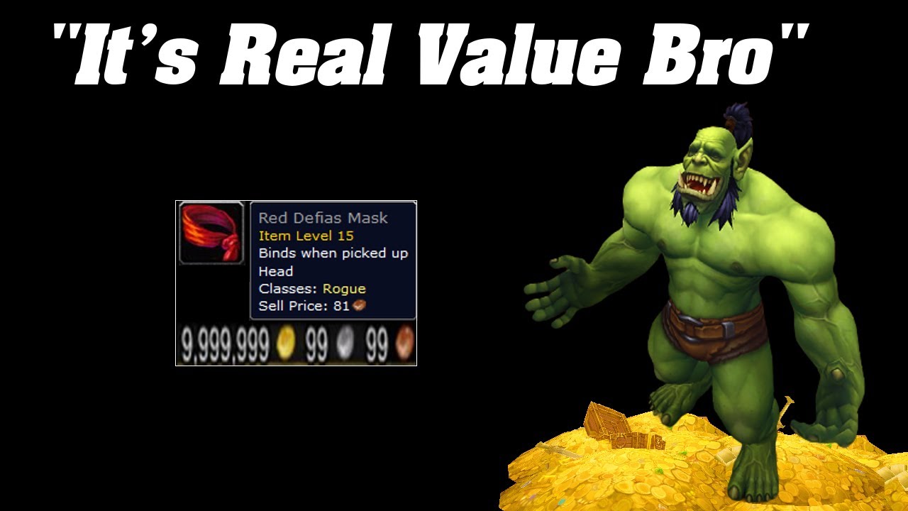 How To Determine If An Item Is FAKE VALUE! | World Of Warcraft