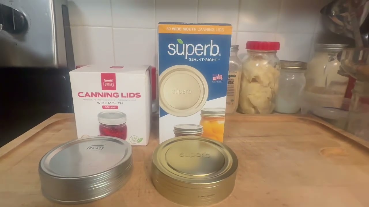 Superb vs ForJars Lids!  Superb Costs Less And Is Better