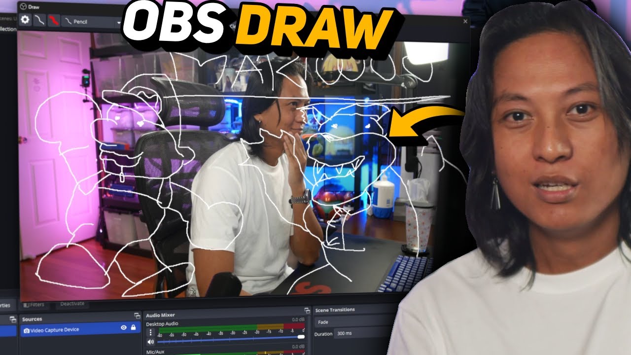 How to draw on your screen in OBS Studio (OBS Draw Plugin)