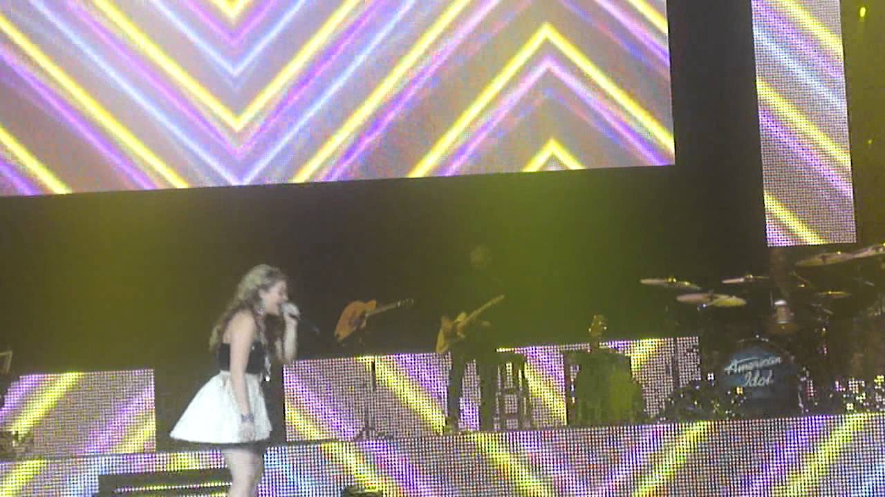 Lauren Alaina flat on the floor in Toronto