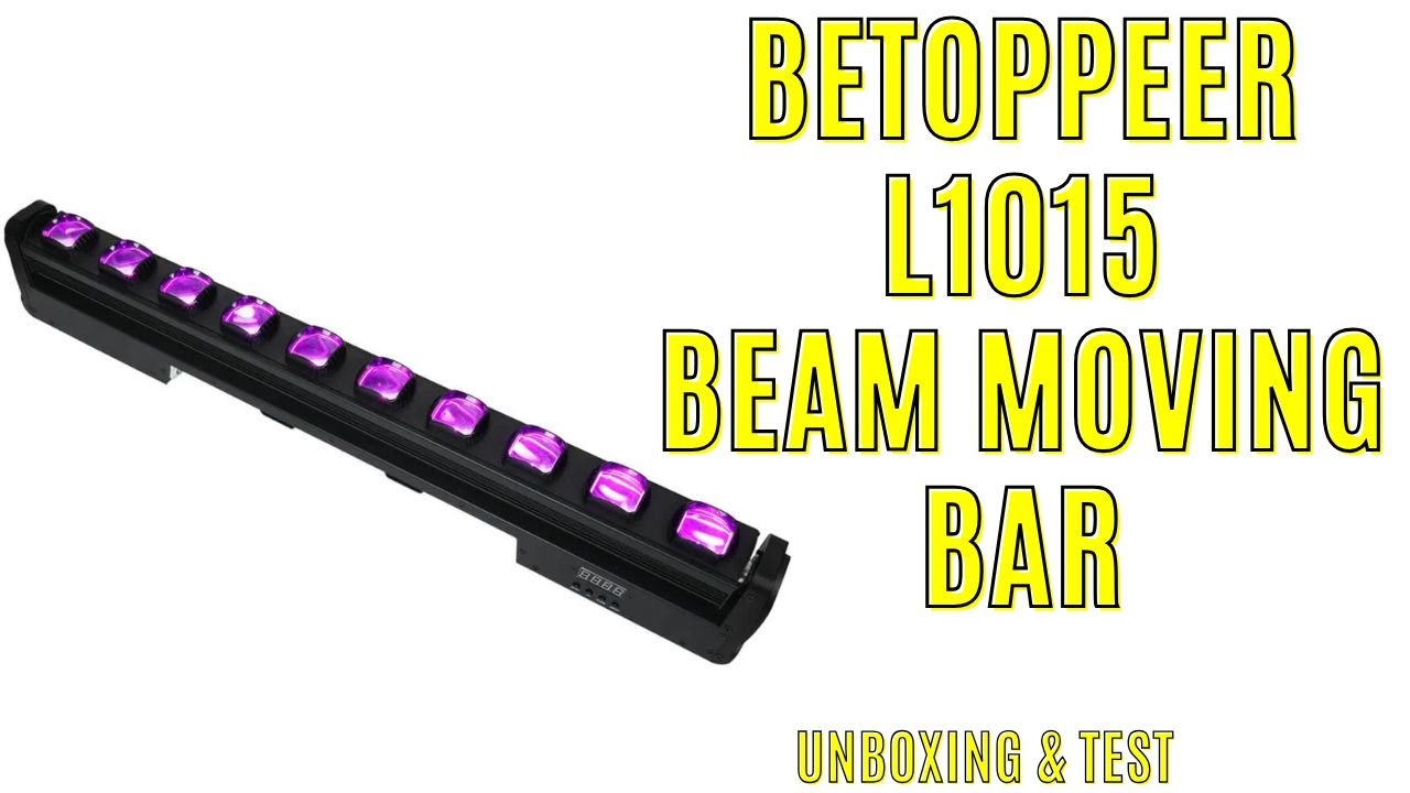 Bewegliche Led Bar | Betopper L1015 Beam Moving Bar | Review