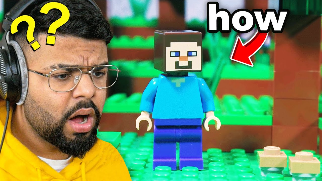 I Secretly Turned my Friends World into LEGO on Minecraft...