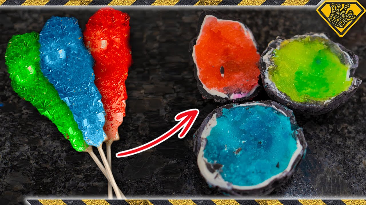 Grow Rock Candy Inside of Chocolate Geodes (DIY Candy)