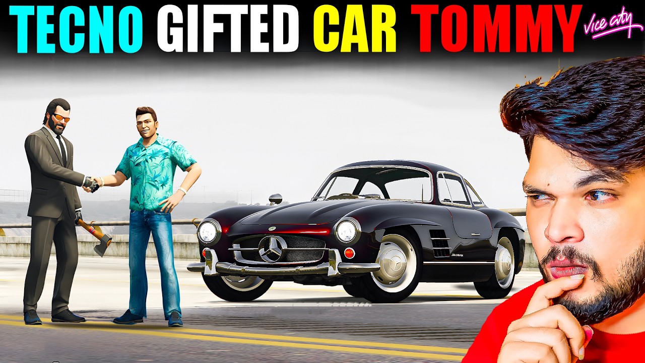 Techno Gamerz Gifted a Million Dollar Vintage Car to Tommy Vercetti in Vice City 😱🔥 | GTA 5