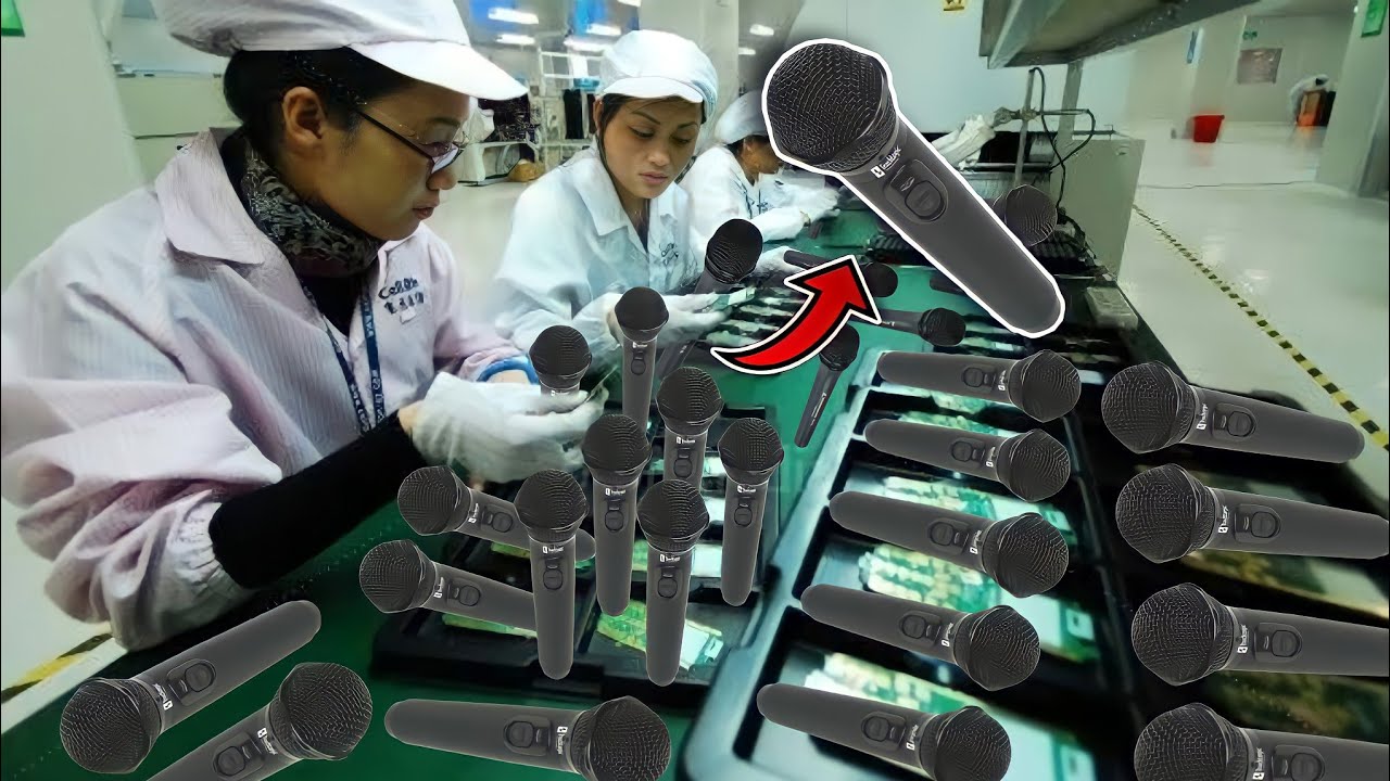 How Wireless Mic Are Made In Factory | Wireless Mic Manufacturing Process | Mic Manufacturing Tour