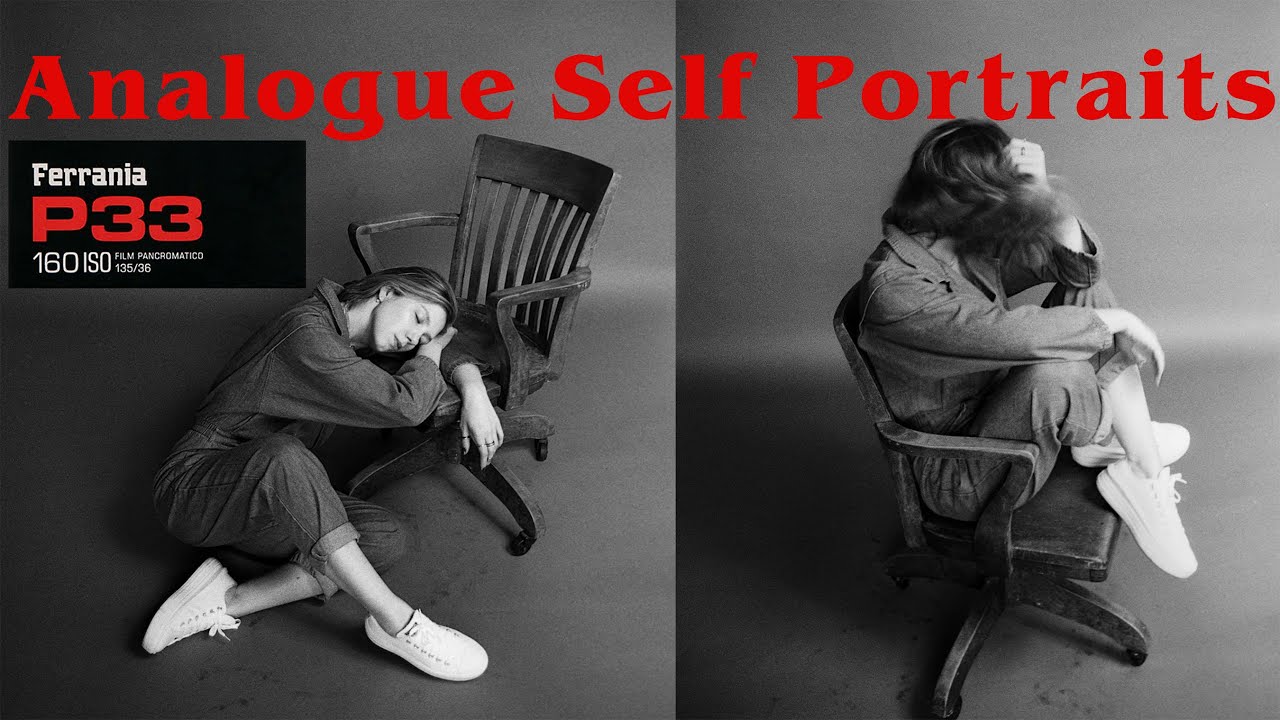 Self Portraits on Film Ferrania P33. Studio Vlog & Darkroom Fails...