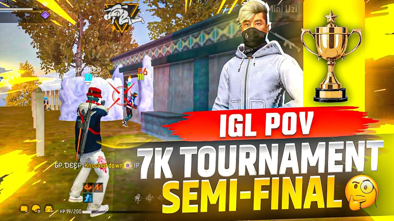 7K Tournament 🏆 Semi Finals 🔥  ||  Free Fire Tournament Highlights 💪Pure Game Sense & Leadership 😎