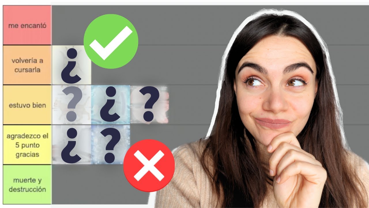 Asignaturas VETERINARIA las más difíciles y las más fáciles mi experiencia - Tier List