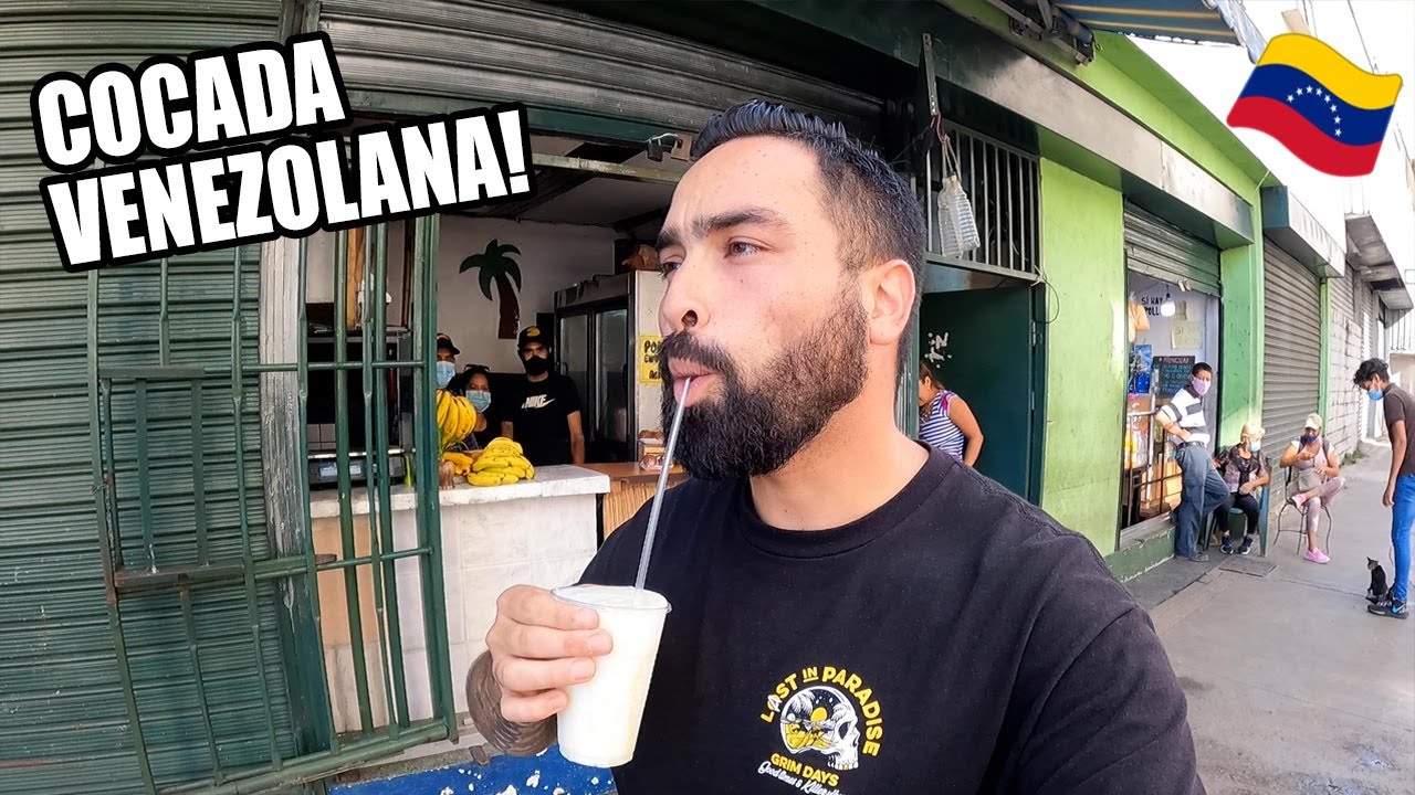 Probando Cocada Venezolana en el centro de Caracas, Venezuela 🇻🇪
