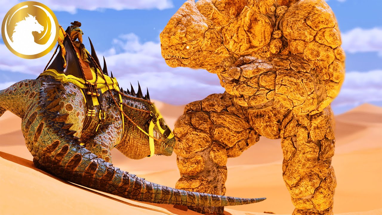 Fasolasuchus İle Goleme Çarparsak ne olur  I ARK Survival Ascended Scorched Earth I S1B20