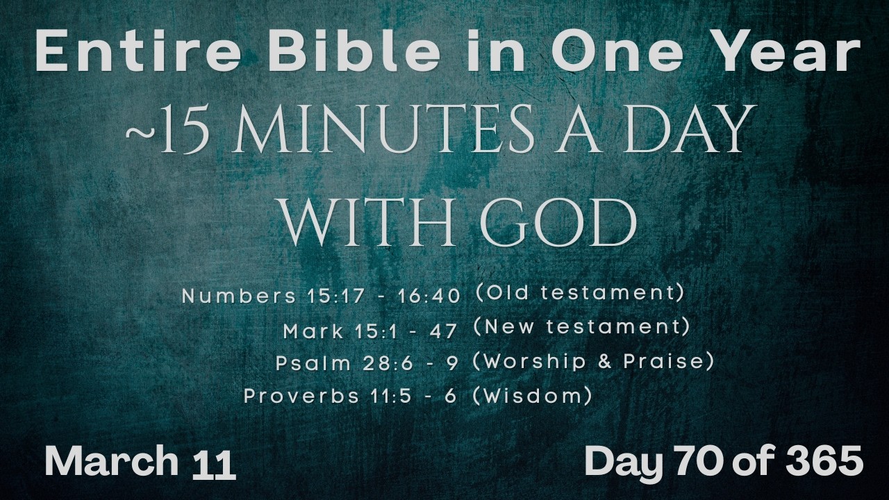 March 11 - Entire Bible in One Year (~15 min/day audio) | Bible Global 365