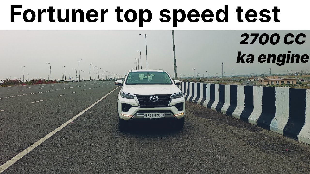Toyota Fortuner Petrol Automatic Top Speed Test #automobile 