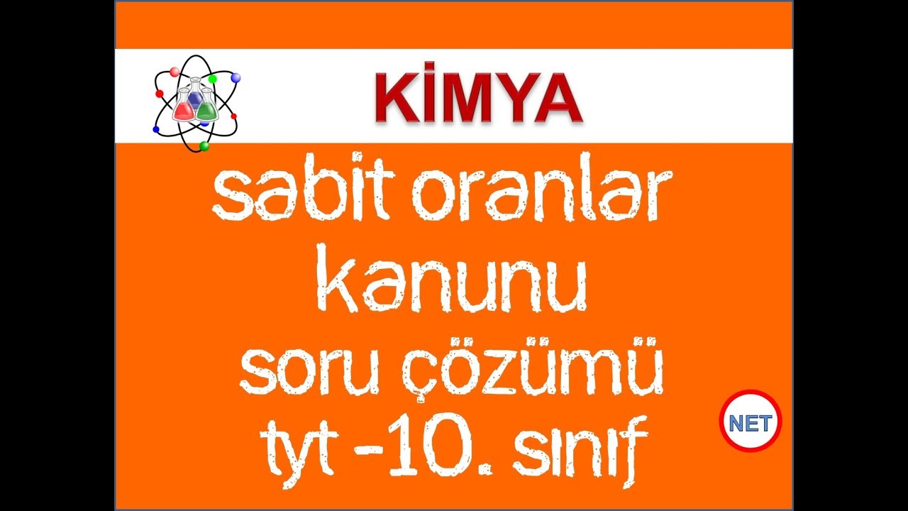 SABİT ORANLAR KANUNU SORU ÇÖZÜMÜ -10. SINIF - TYT - HAYAT KURTARAN SORULAR - NET EĞİTİM