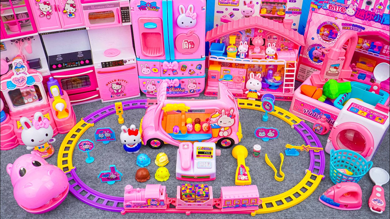 126 Minutes Satisfying with Unboxing Barbie Princess Pink Kitchen,Rock Bed Play Set Review Toys｜ASMR