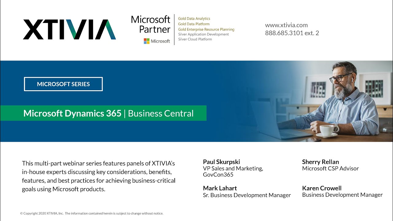Introduction to Microsoft Dynamics 365 Business Central | XTIVIA Demo