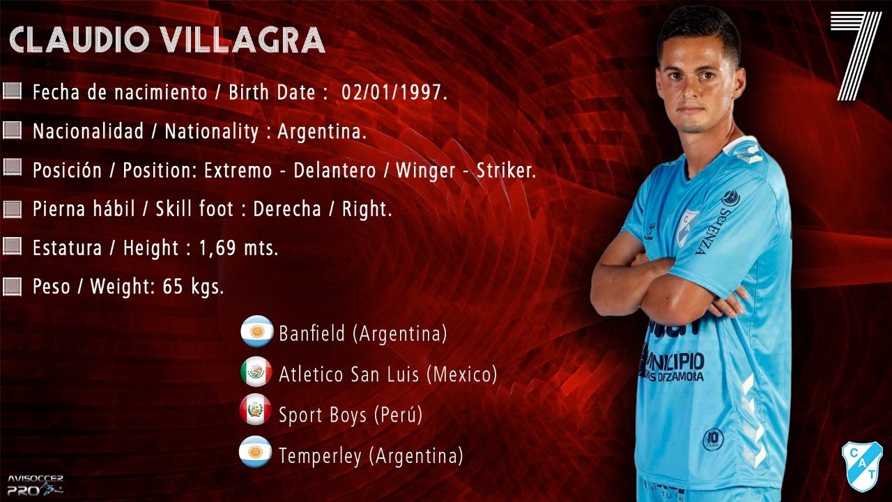 Claudio Villagra #7 // Delantero - Extremo / Striker - Winger // Temperley 2021