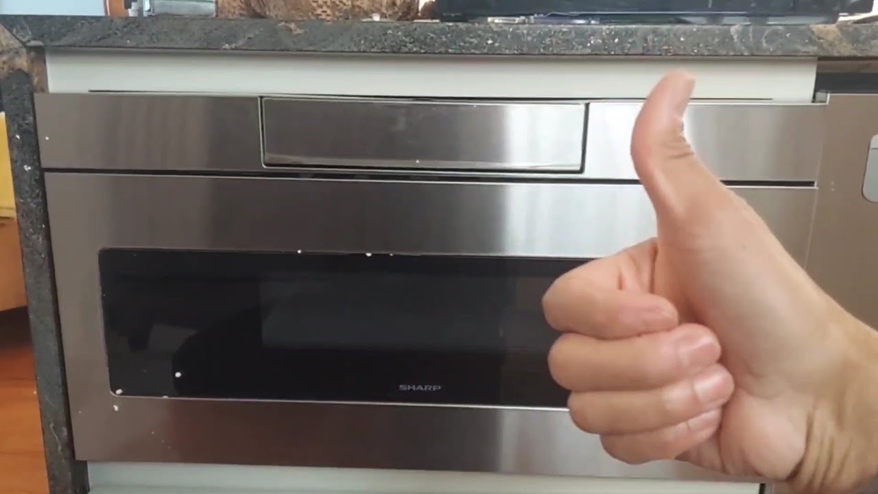How to install Sharp microwave under cabinet #microwave #sharp #cabinet@KevD24 