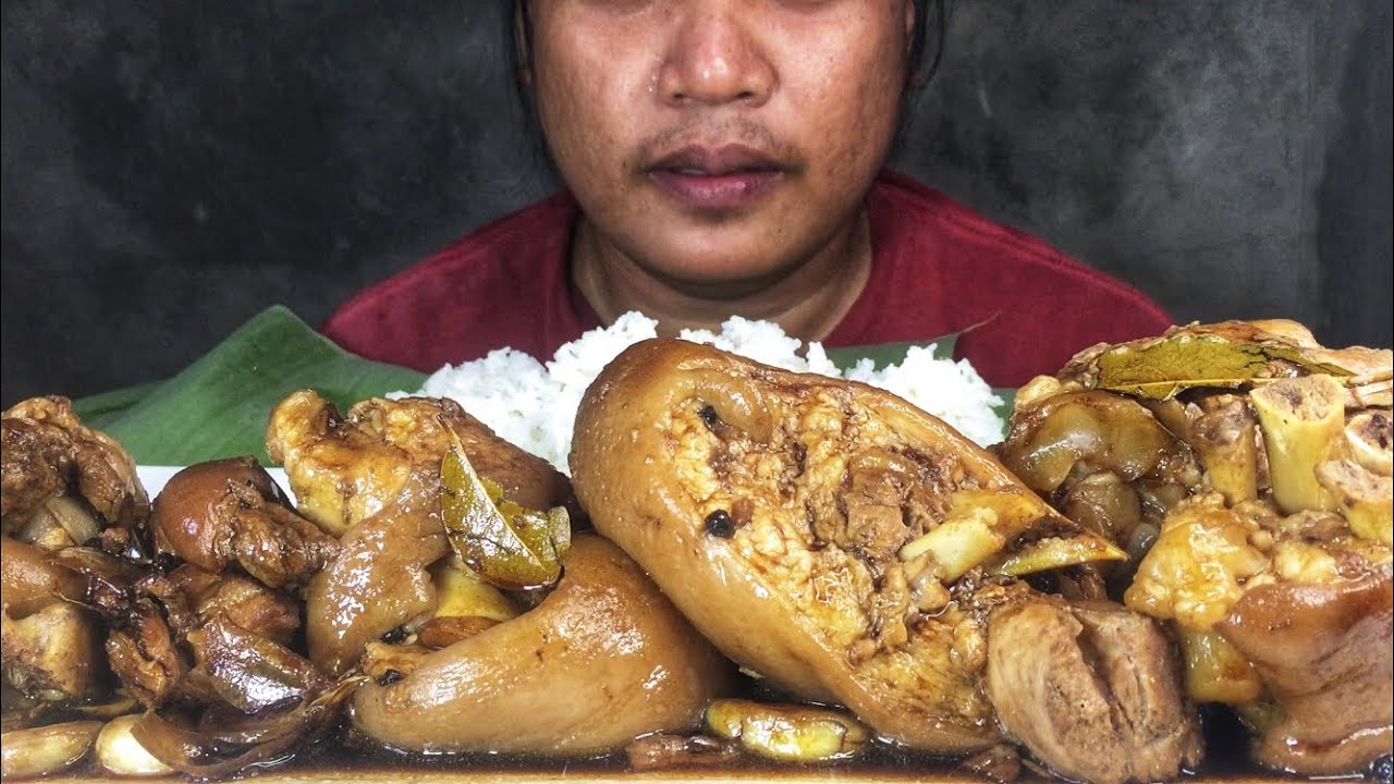 PORK PATA ADOBO SA SPRITE MUKBANG | MUKBANG PHILIPPINES