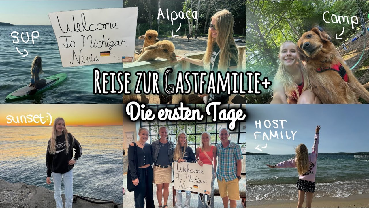 Reise zur Gastfamilie + die ersten Tage🇺🇸 Auslandsjahr 24/25 Michigan Exchange year