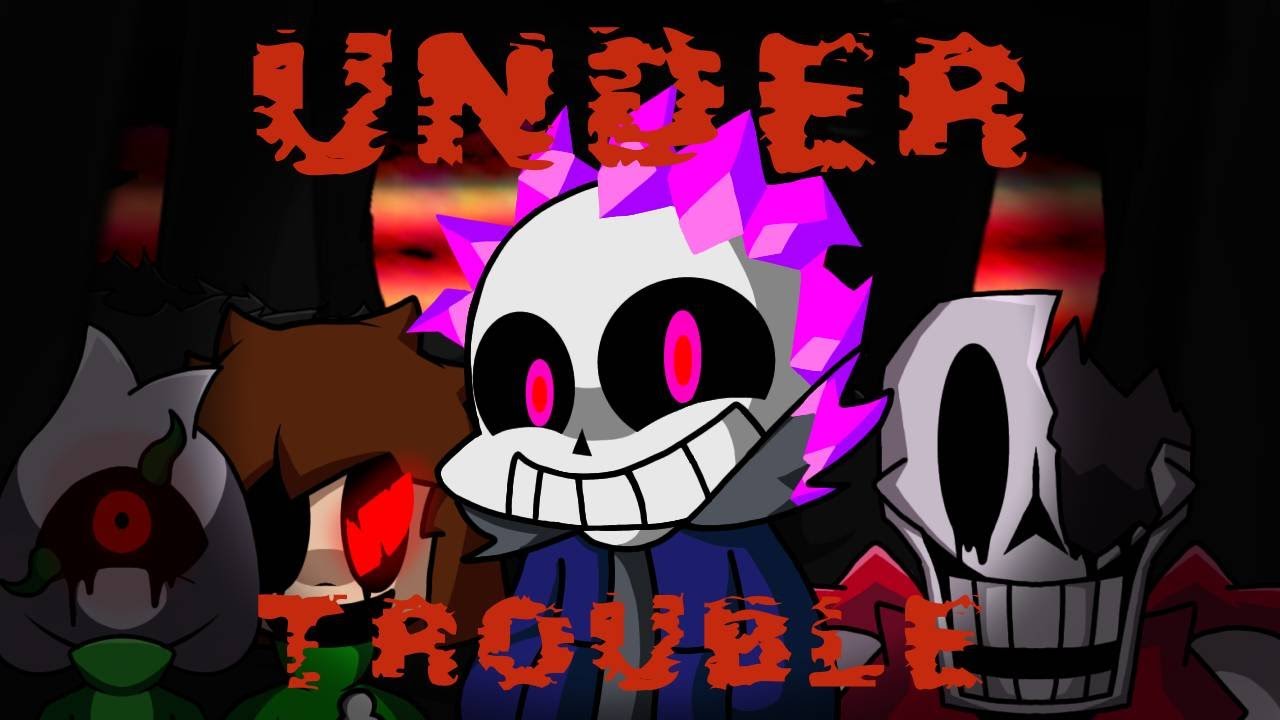 [FNF] Under trouble (triple trouble undertale cover)