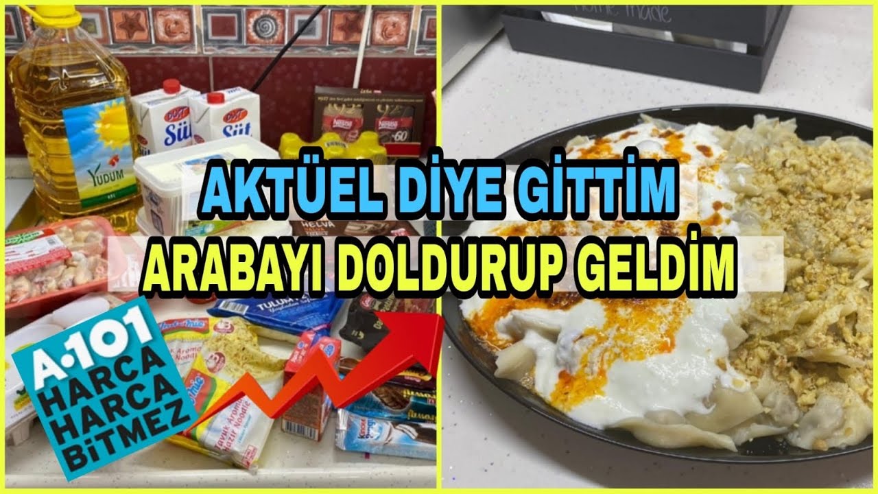 KEŞKE DAHA ÇOK ALSAYDIM 🥟 HARİKA OLDU 👍 ÜTÜ ZAMANI 🧺 MARKET  ALIŞVERİŞİ 🛒 AKTÜELDEN NELER ALDIM✅