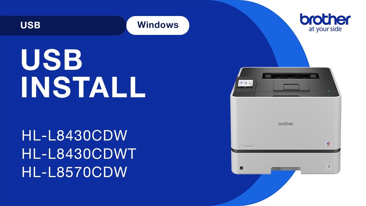 Install HLL8430CDW with USB - Windows