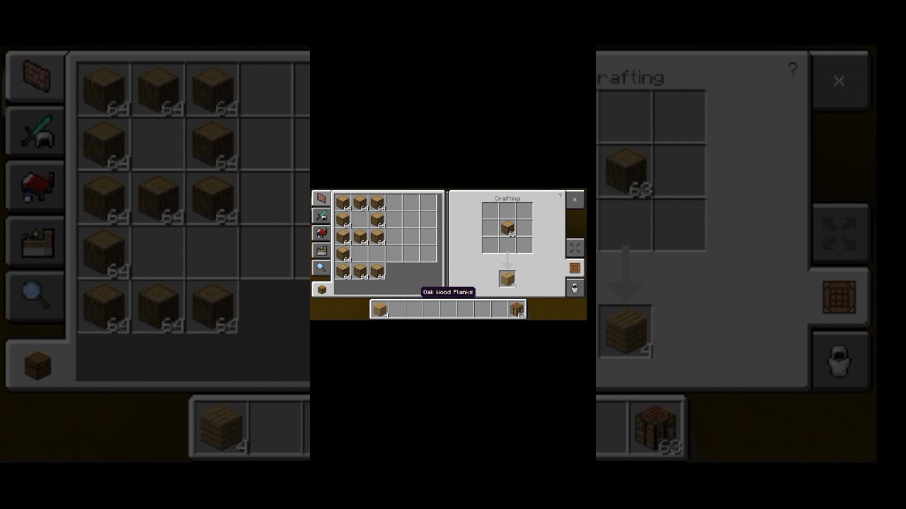 craft all items in one click in Minecraft