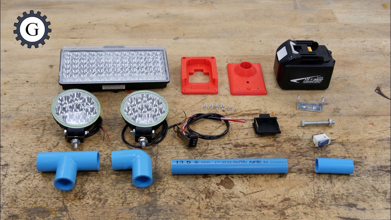 Build Flashlight For Makita Battery 18V