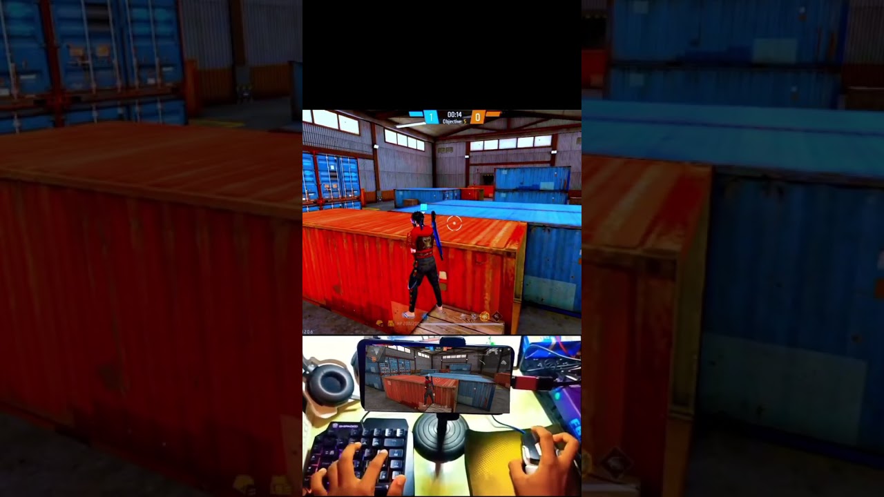 mouse and keyboard settings phone set up in free fire shorts