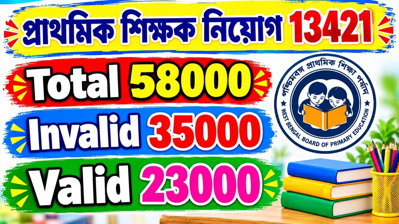 Primary teacher recruitment 13421 valid candidates 