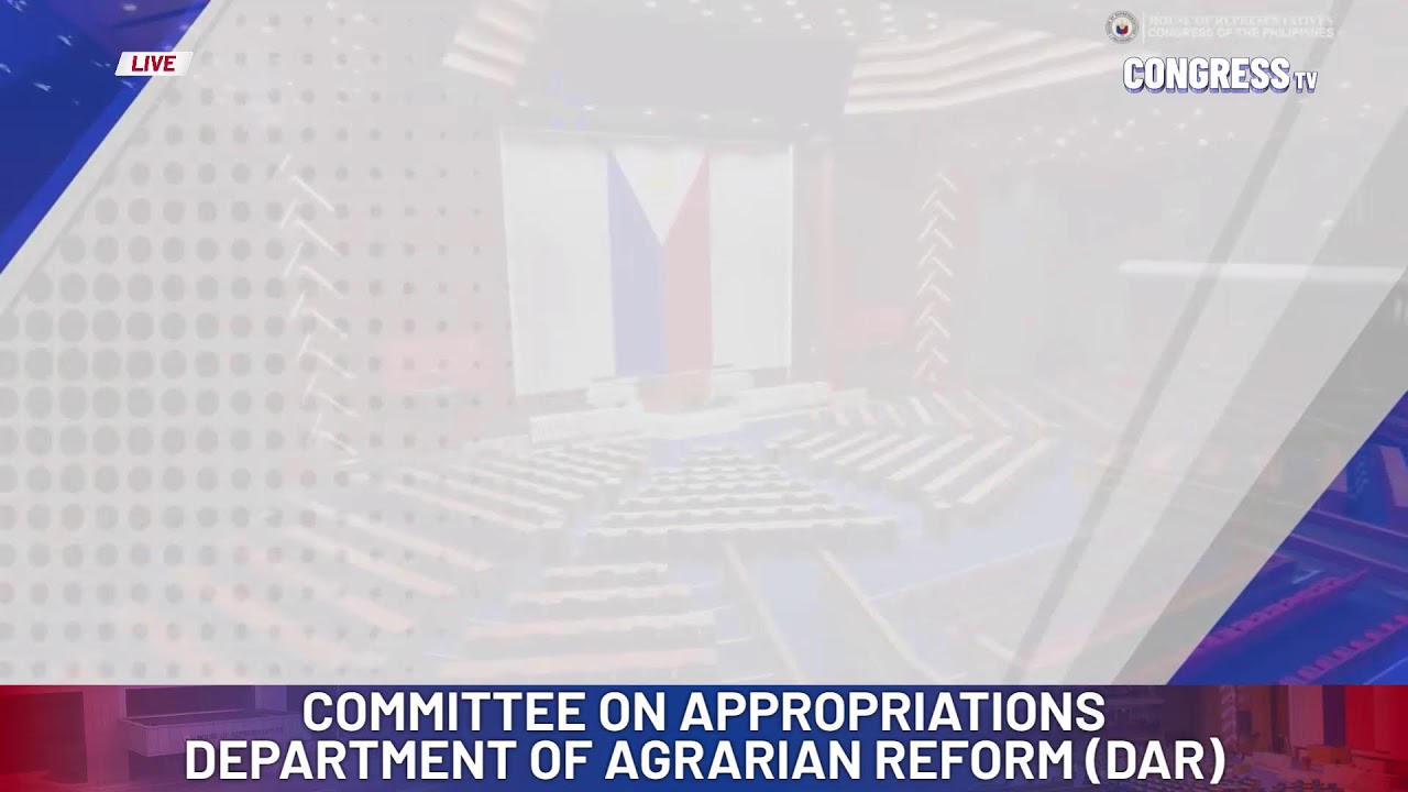 COMMITTEE ON APPROPRIATIONS - DEPARTMENT OF AGRARIAN REFORM (DAR)
