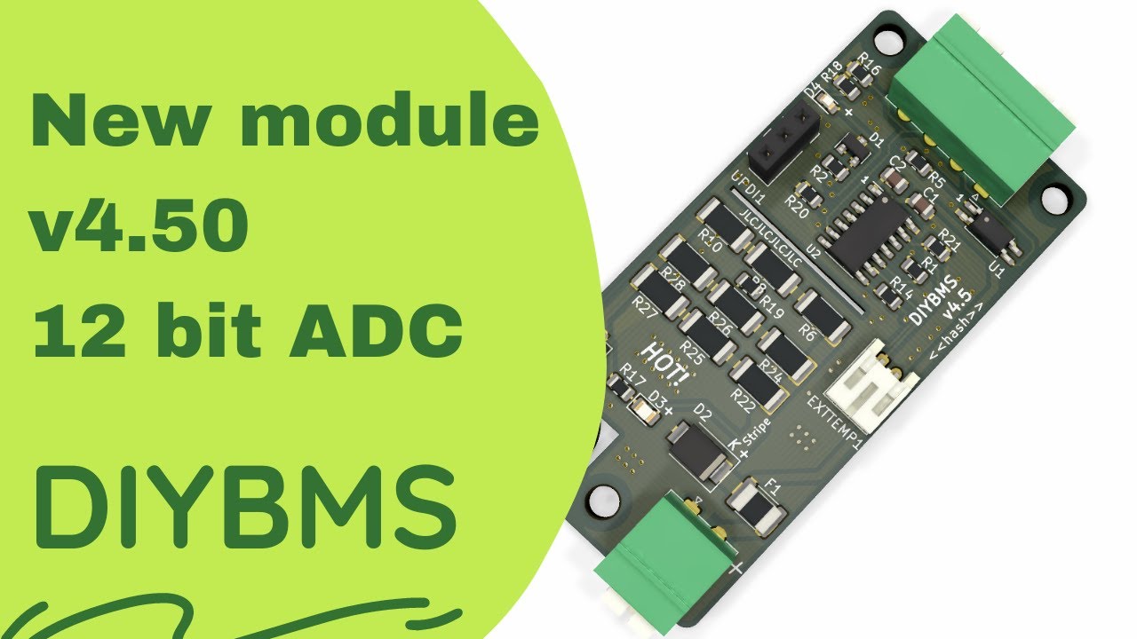 Новый модуль DIYBMS V4.5 с 12-битным АЦП