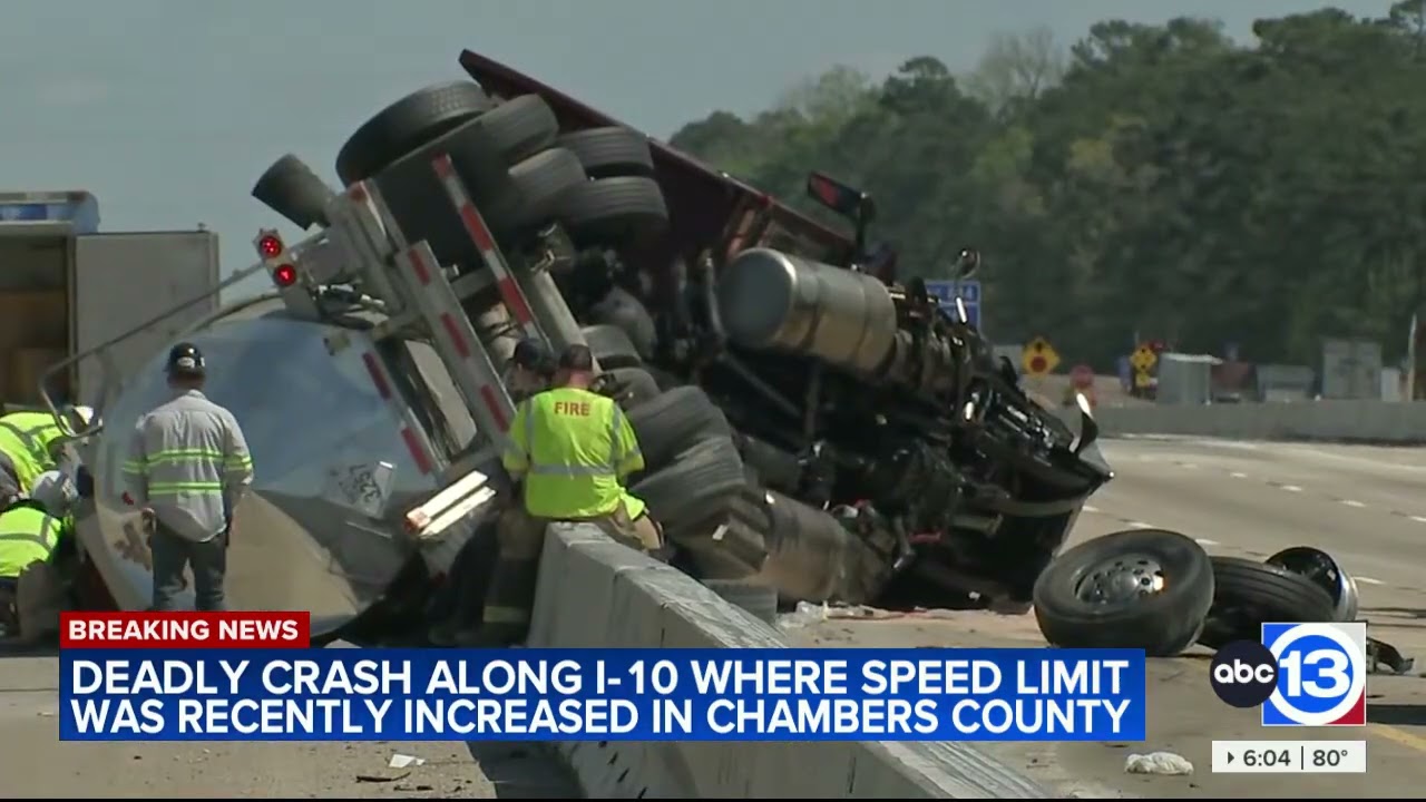 1 dead, 2 critically hurt after big rig rollover crash shuts down I-10 near Hwy 61, DPS says