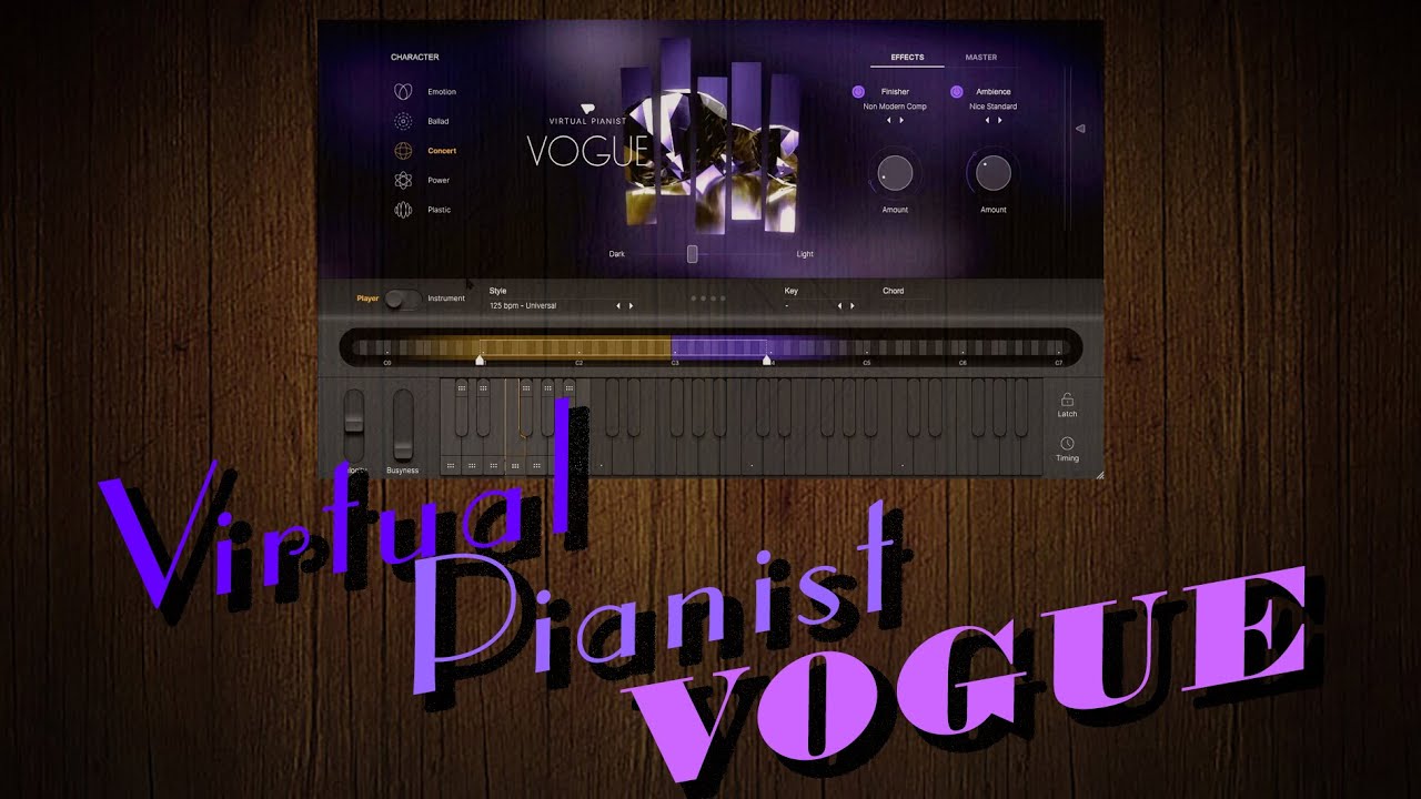 VOGUE UJAM Virtual Pianist review