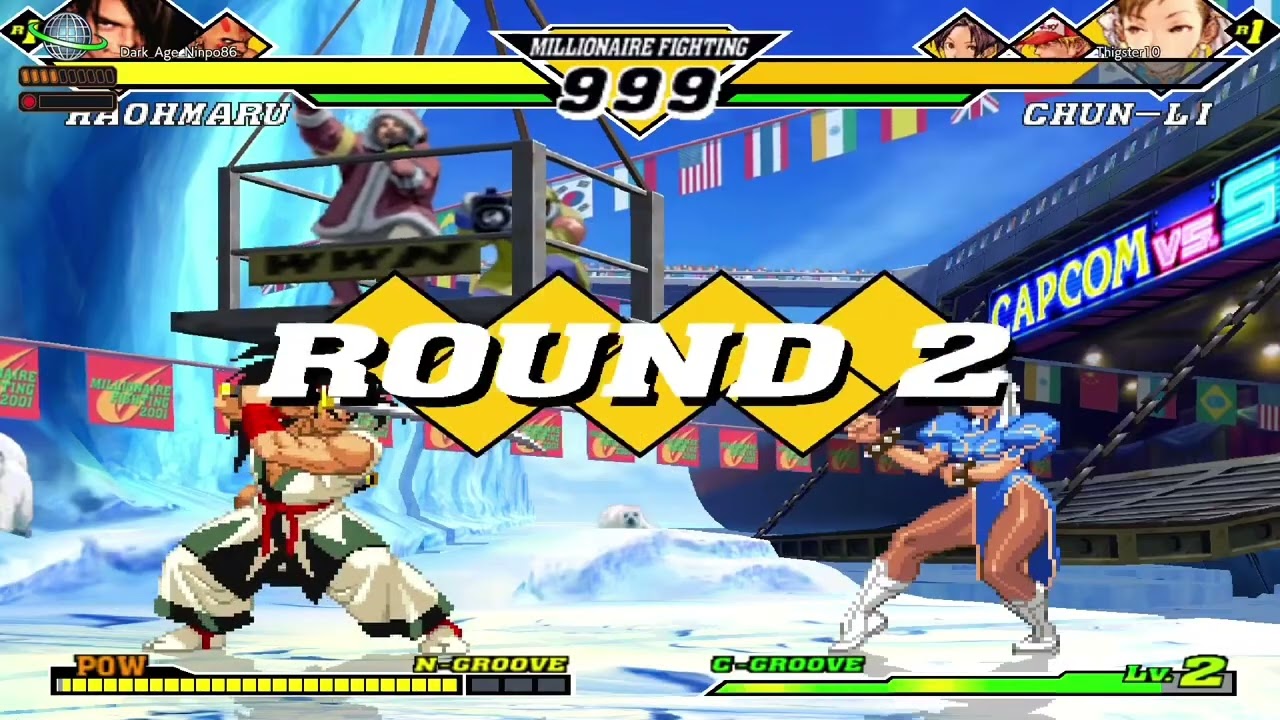 Capcom vs SNK 2 (CFC2) Online Ranked Matches 🔥 Dhalsim / Mai / Haohmaru K-Groove