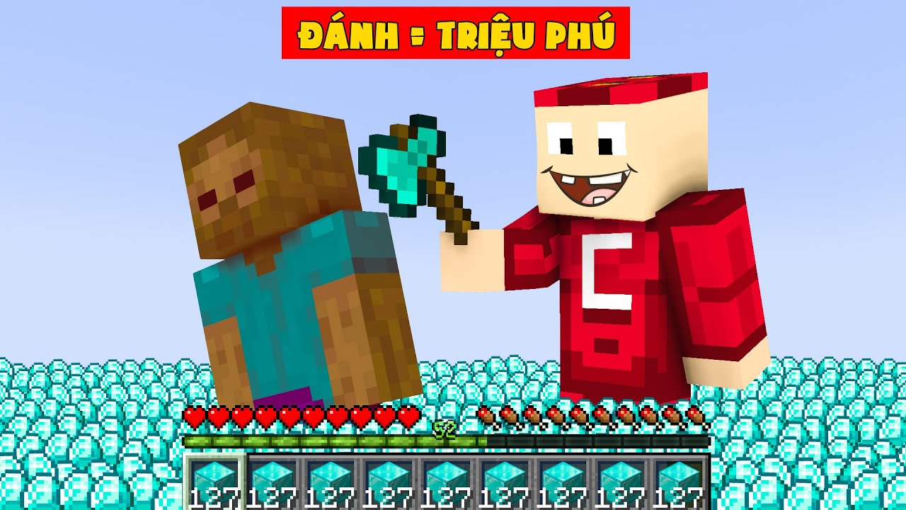 Minecraft C&agrave;ng Đ&aacute;nh Mobs C&agrave;ng Gi&agrave;u