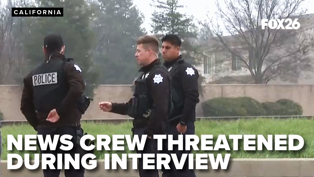 FOX26 crew threatened by homeless man during homeless problem interview