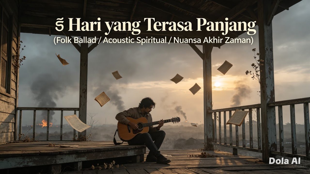 🎵 Judul: Hari yang Terasa Panjang (Genre: Folk Ballad / Acoustic Spiritual / Nuansa Akhir Zaman)