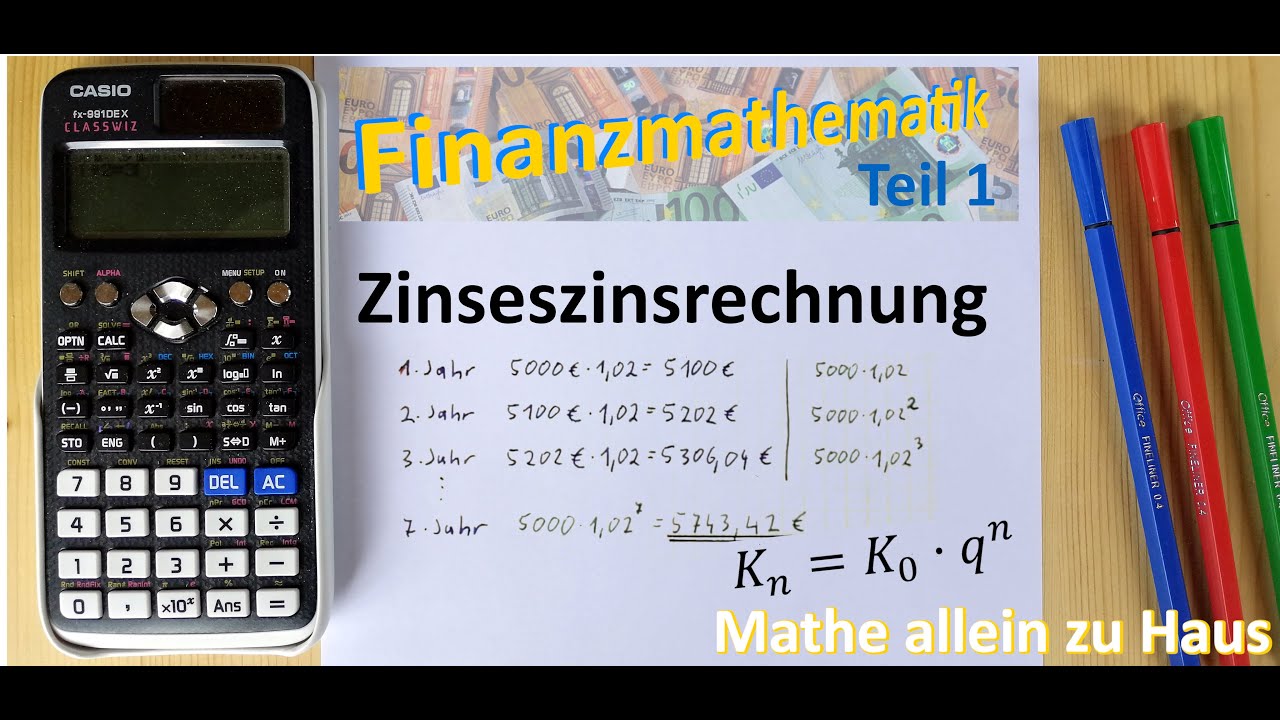 Zinseszinsrechnung | Mathe allein zu Haus