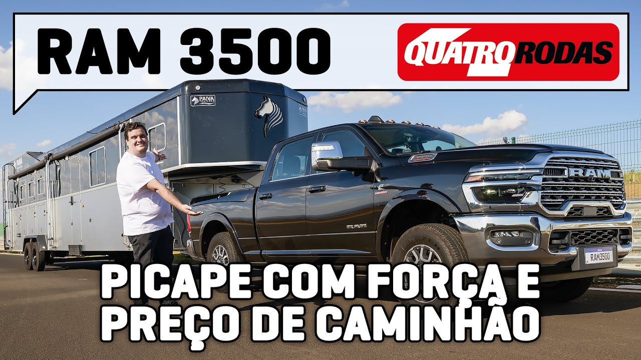 Ram 3500 Longhorn custa R$ 680.000 e pode REBOCAR UMA CASA? Testamos