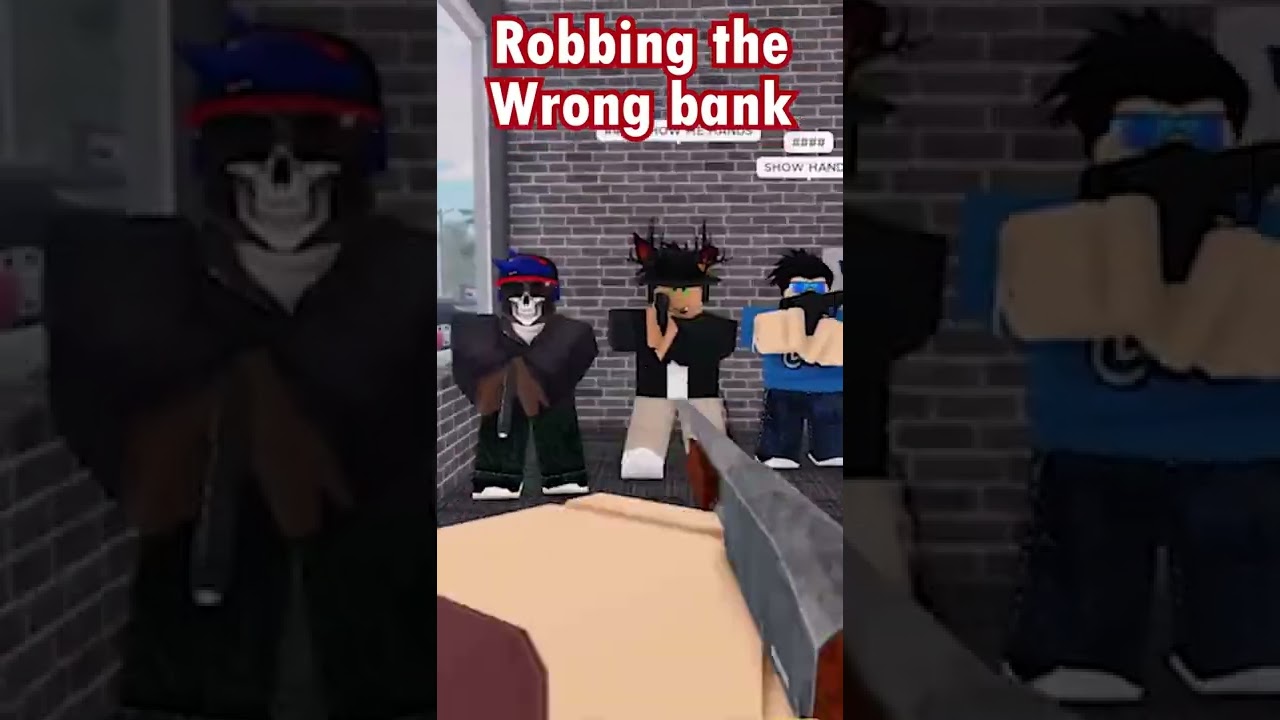 Robbing a bank full of Police.. Roblox ERLC #Shorts