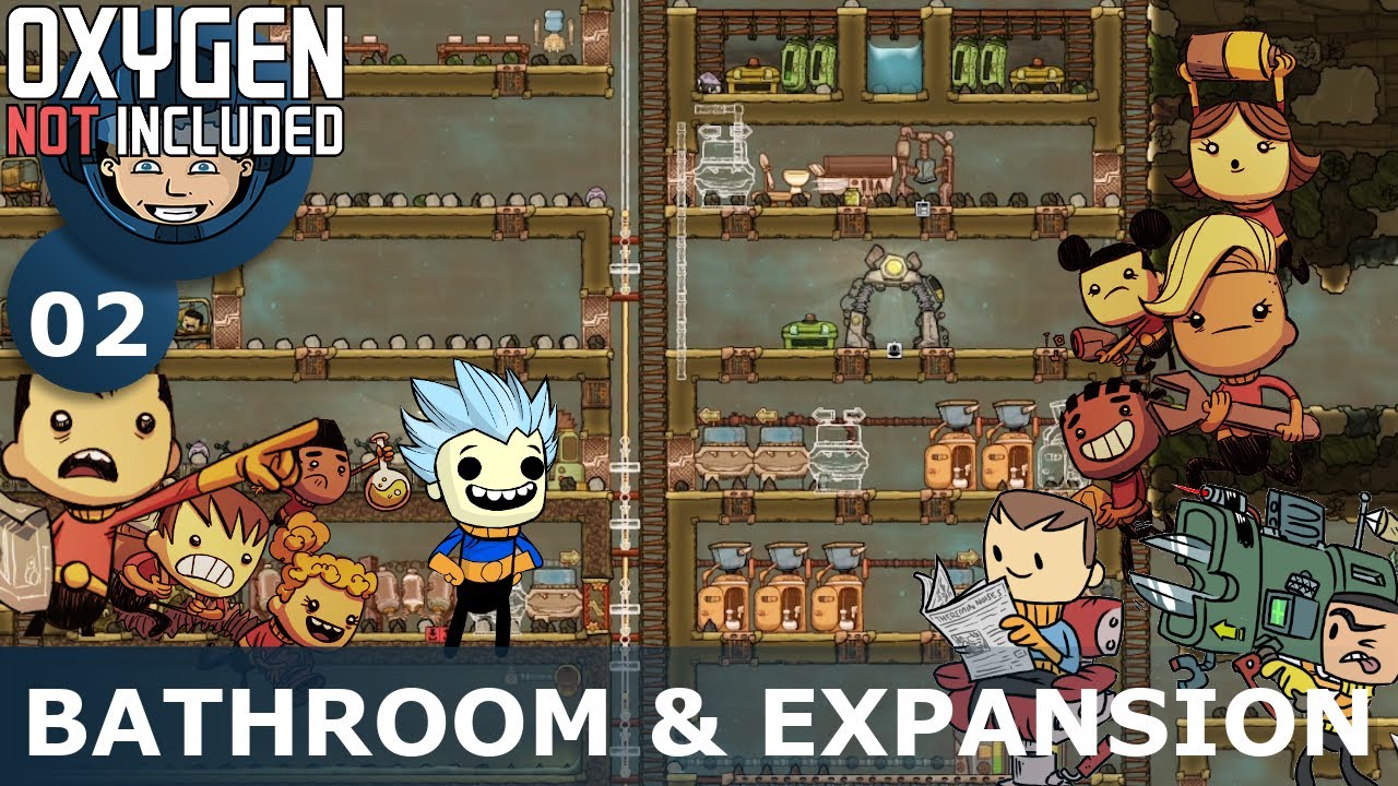 BATHROOM LOOP & BASE EXPANSION - Oxygen Not Included: Ep. #2 - Building The Ultimate Base